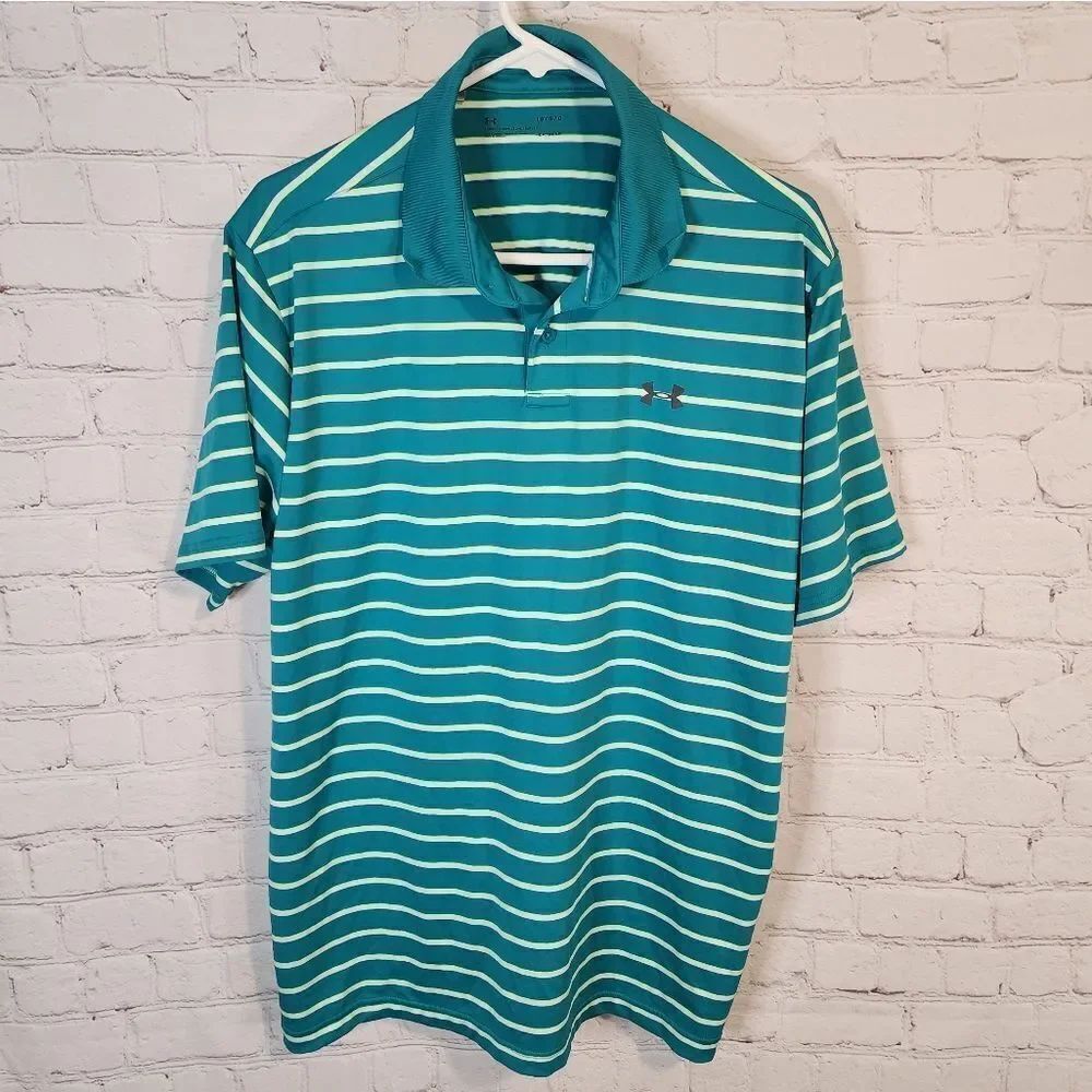 Men's Under Armour "loose" heatgear polo shirt, size Large